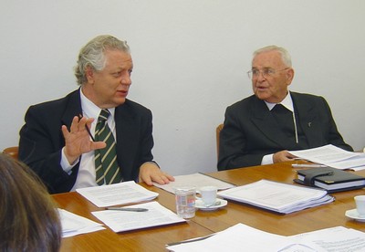 João Steiner e Dom Paulo Evaristo Arns