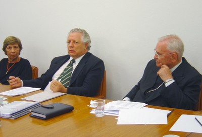 Yvonne Mascarenhas, João Steiner e Dom Paulo Evaristo Arns