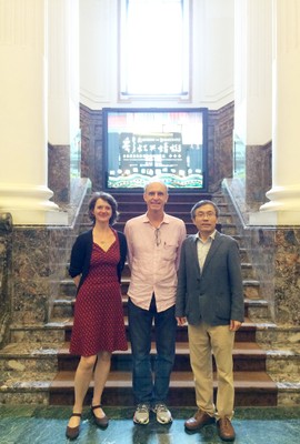 Britta Padberg, Martin Grossmann e o Diretor do National Taiwan Museum Chi-Ming Chen