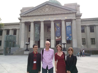 Martin Grossmann e Britta Padberg com a equipe do National Taiwan Museum