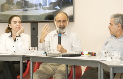 Luciane Ortega, Guilherme Ary Plonski e Roberto Mendonça de Faria