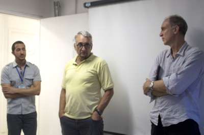 Rafael Borsanelli, Paulo Saldiva e Martin Grossmann