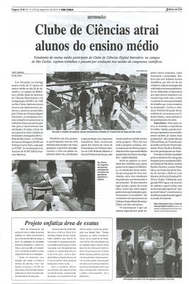 Clube de Ciências Digital - Polo IEA - São Carlos