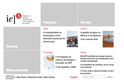 Capa do novo site