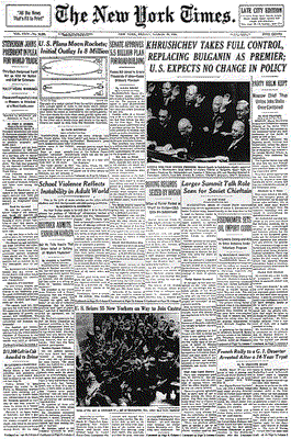 Capa do The New York Times
