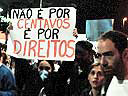 Manifestantes no Largo da Batata, São Paulo