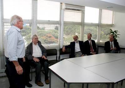 César Ades, Peter Goddard, Guilherme Ary Plonski and Antonio Mauro Saraiva