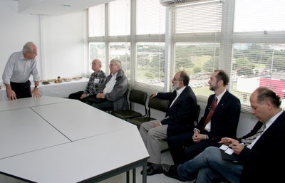 César Ades, Eliezer Rabinovici, Peter Goddard, Guilherme Ary Plonski and Antonio Mauro Saraiva