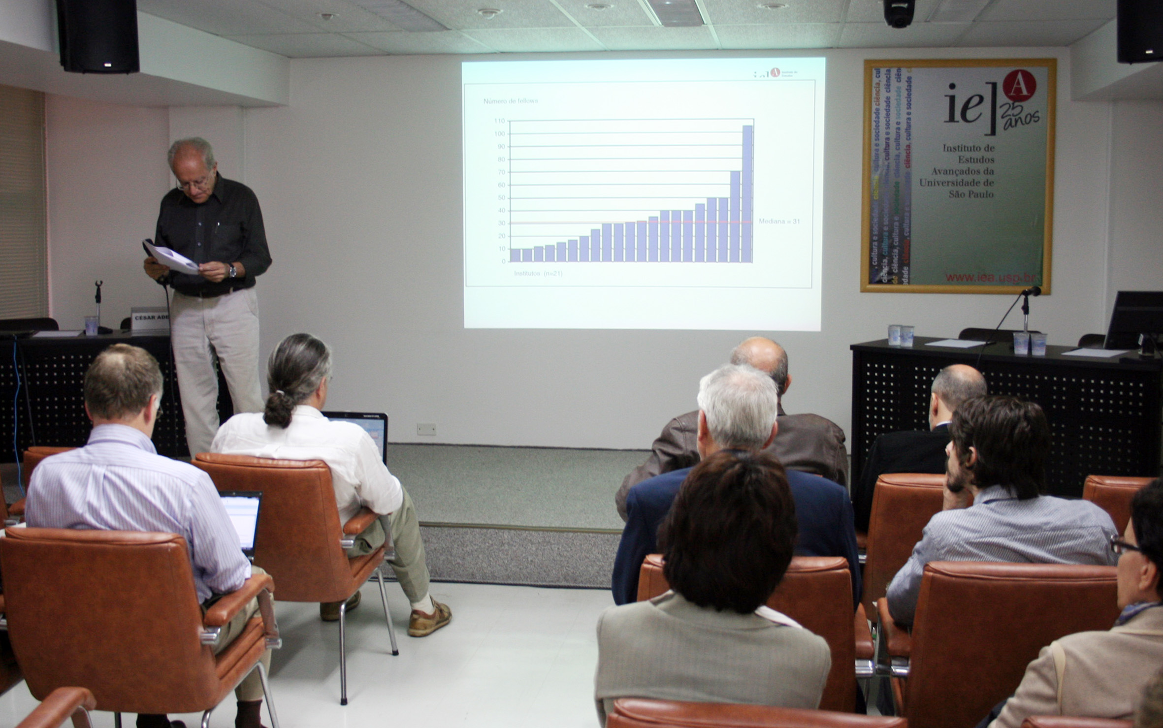 César Ades opens the event