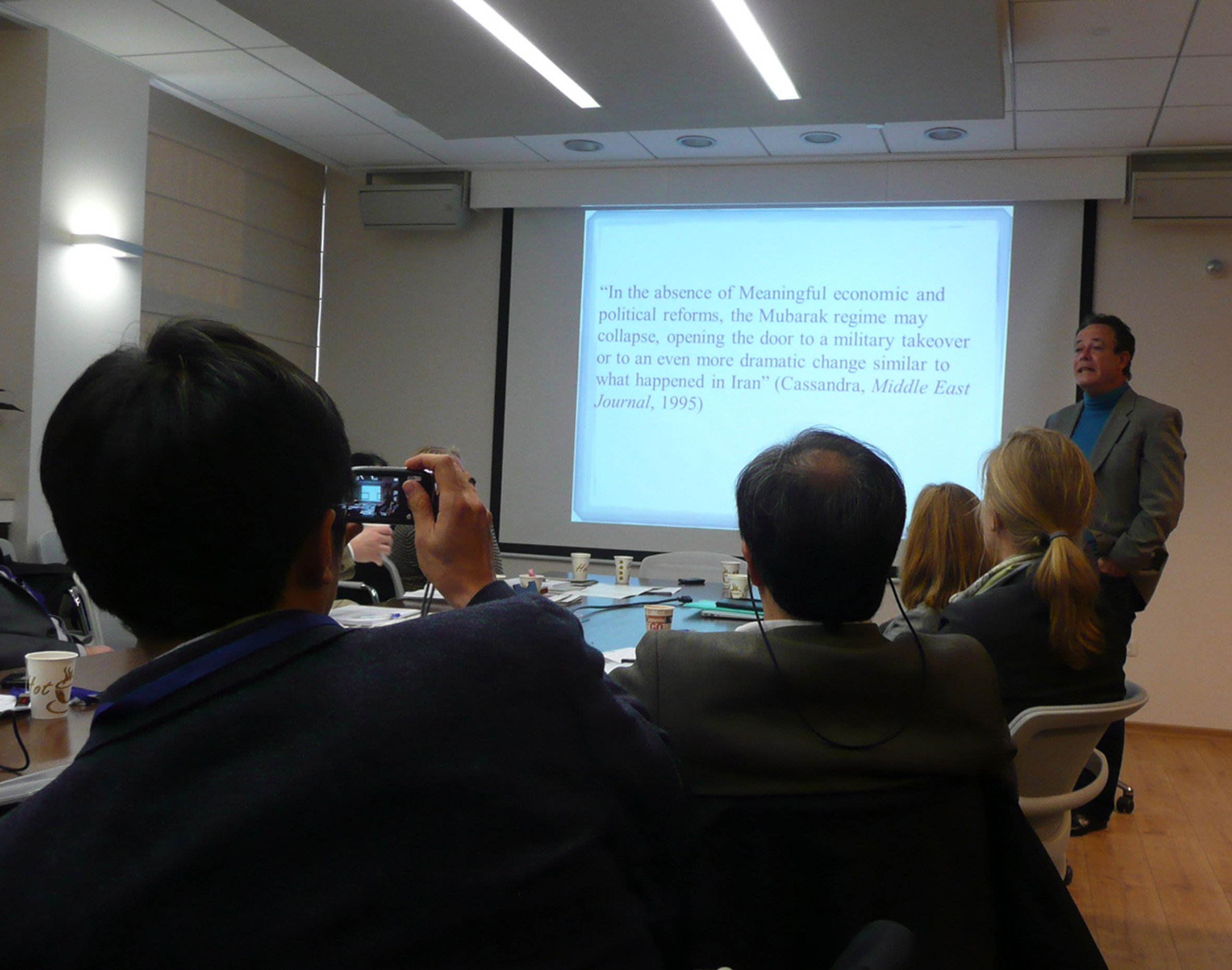 Eli Podeh speaking