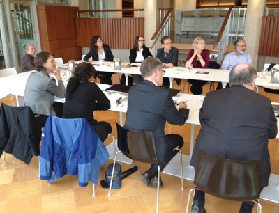 From the top (left): Janis Sarra, Elvan Kut Bacs, Alexandra Kleihues, Sami Philström, Caroline Winterer and Ary Plonski. Backwards (from the left): Britta Padberg, Michal Linial, Carsten Dose and Werner Frick.