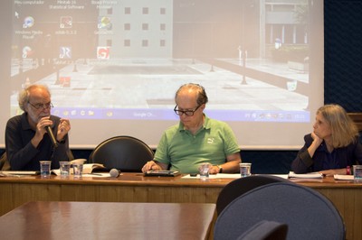 Massimo Canevacci, Renato Janine Ribeiro and Olgária Matos