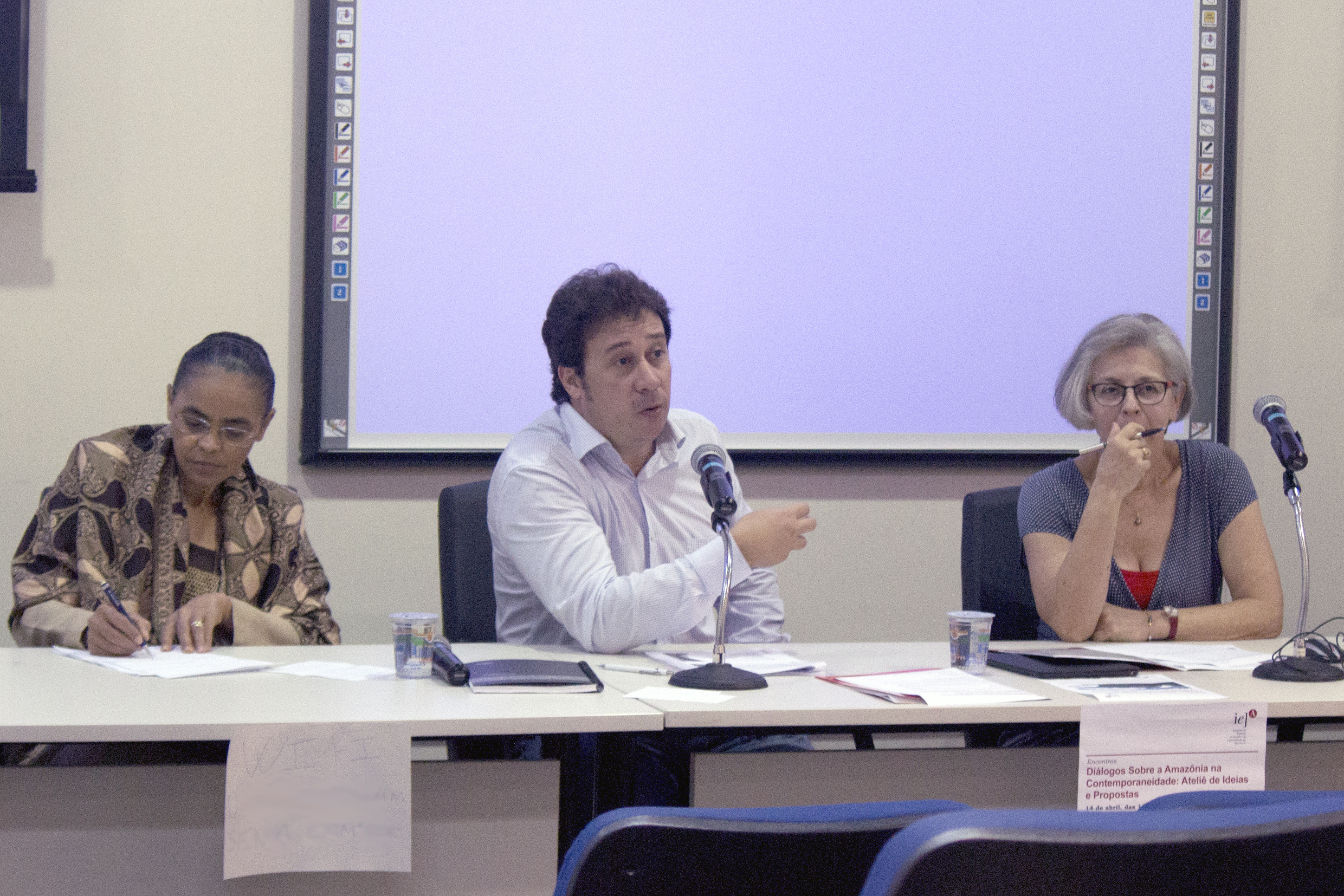 Marina Silva, Luiz Carlos Beduschi Filho and Neli Aparecida de Mello-Théry