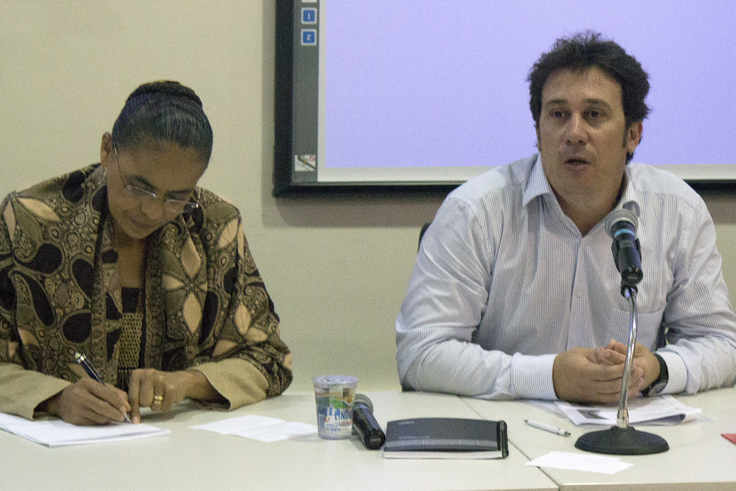 Marina Silva and Luiz Carlos Beduschi Filho