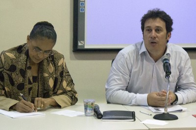 Marina Silva and Luiz Carlos Beduschi Filho