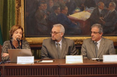 Maria Alice Setubal, Paulo Saldiva and Marcelo de Andrade Romero