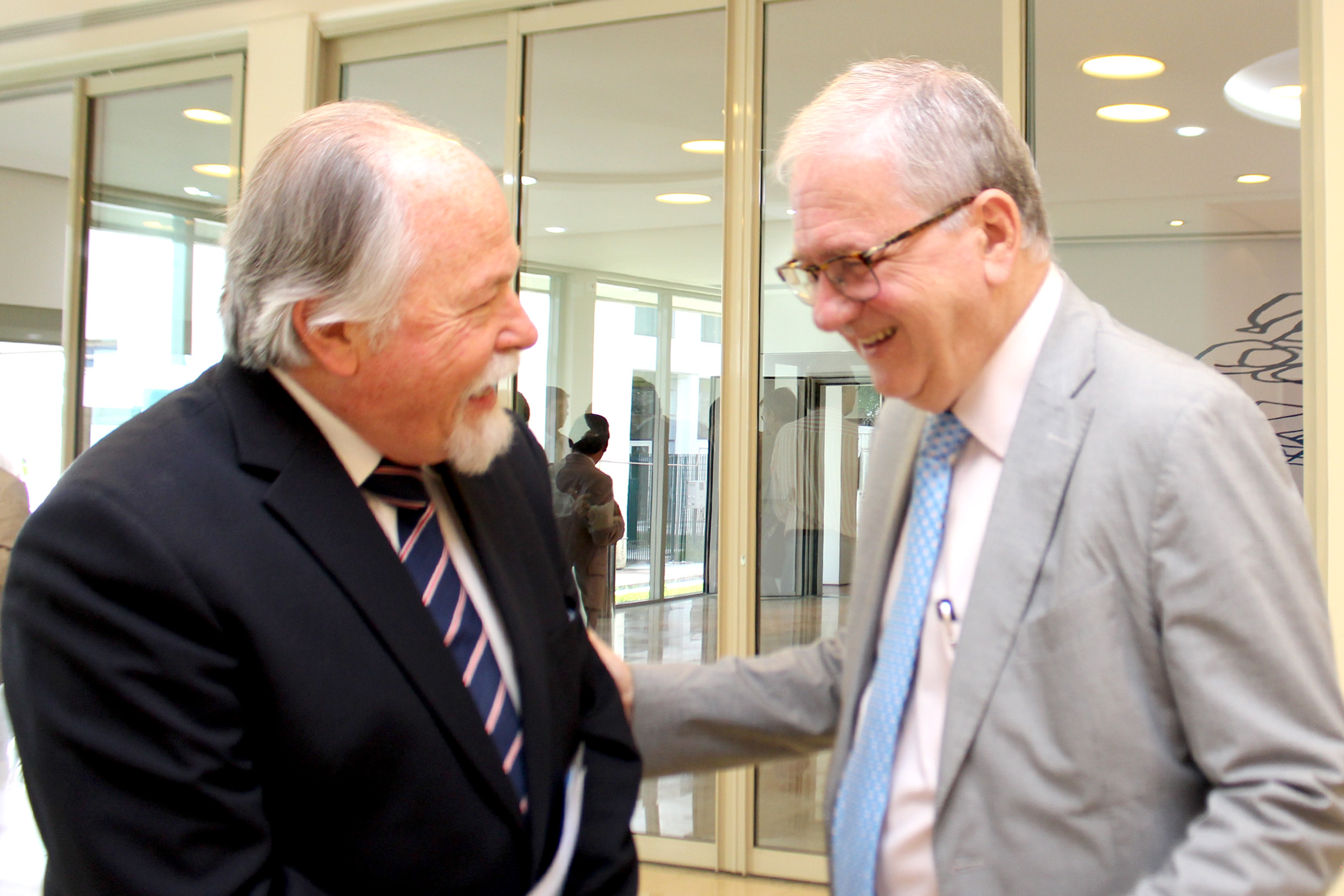 Jacques Marcovitch and USP's President Marco Antonio Zago