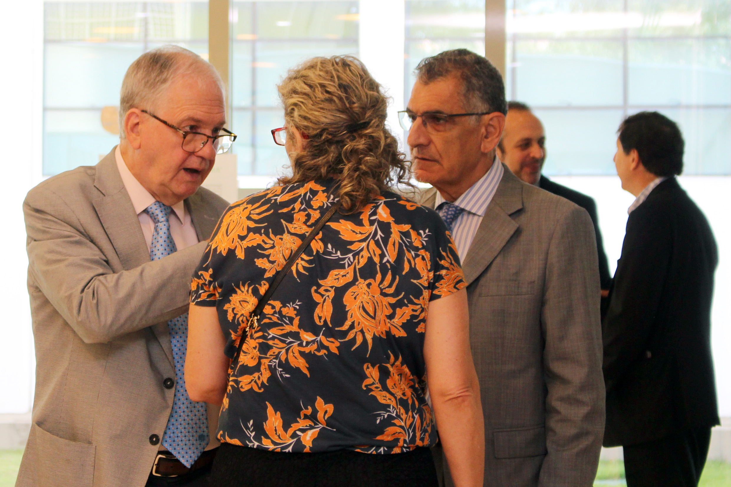 USP's President Marco Antonio Zago, Silvia Bonassa and Vice-Presient Vahan Agopyan