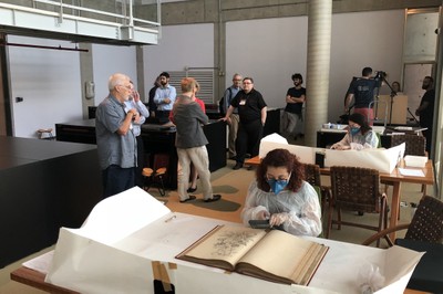 Participants visit the Brasiliana Library - March 21