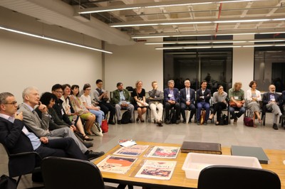 The participants during their visit to the Institute of Brazilian Studies