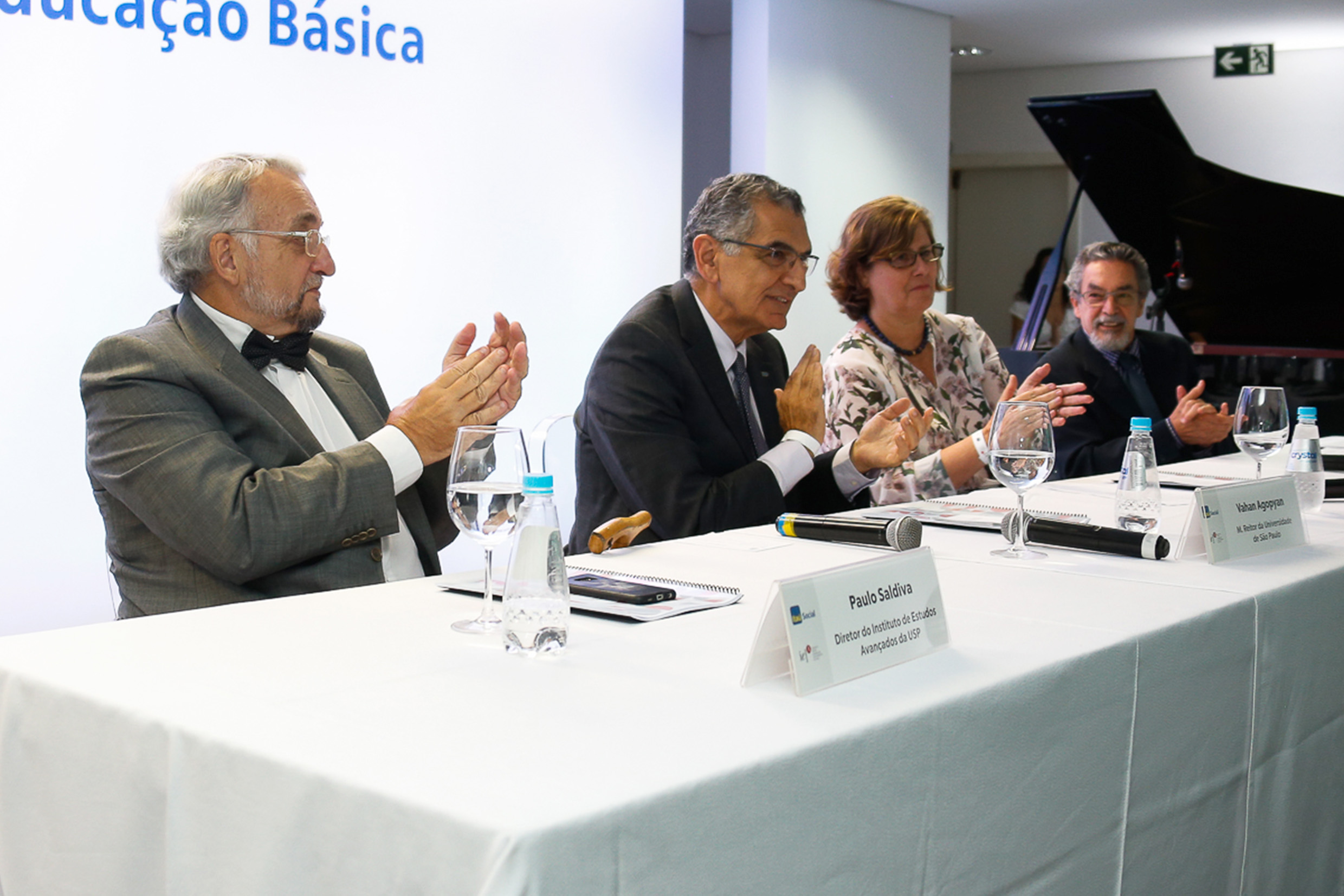 Paulo Saldiva, Vahan Agopyan, Angela Dannemann and Nílson José Machado