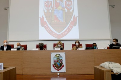 Martin Grossmann, Guilherme Ary Plonski, Conceição Evaristo, Maria Arminda do Nascimento Arruda, Maria Alice Setubal, Sueli Carneiro, and Eduardo Saron