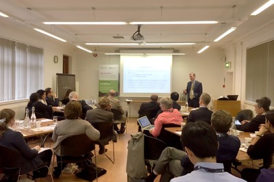 Mike Hannon, director of the Birmingham IAS, opens the meeting