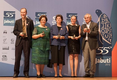 Antonio Mauro Saraiva, Vera Lúcia Imperatriz Fonseca, Dora Ann Lange Canhos, Denise de Araújo Alves e Plínio Martins Filho