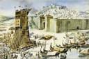 Aquarela Cerco de Lisboa
