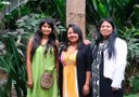Arissana Pataxó, Francy Baniwa e Sandra Benites - janeiro/2024 Arissana Pataxó, Francy Baniwa e Sandra Benites - janeiro/2024
