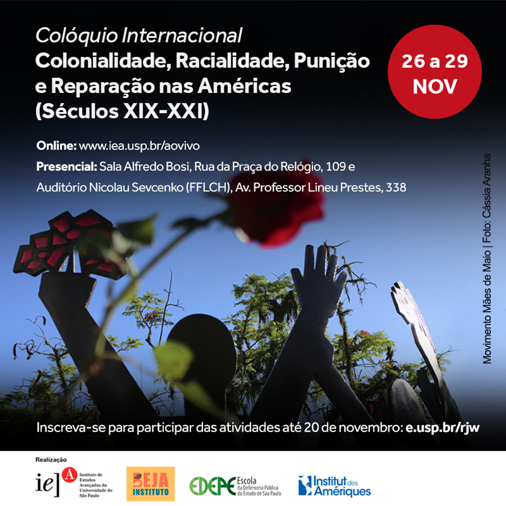 Banner de 26 a 29/11/2024 - Colonialidade, Racialidade, Punição e Reparação