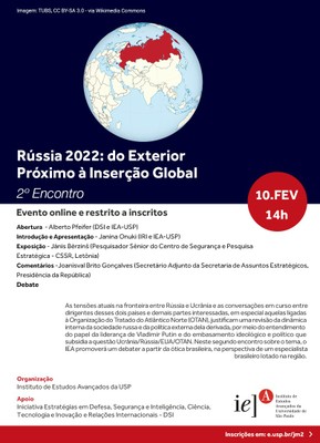 Banner Rússia 2022: do Exterior Próximo à Inserção Global (II Encontro)