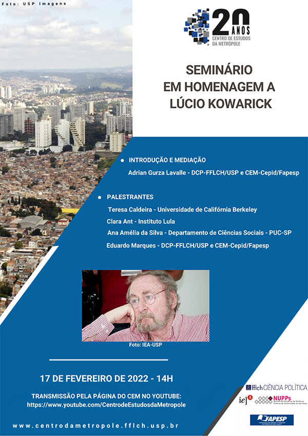 Banner Seminário em Homenagem a Lúcio Kowarick