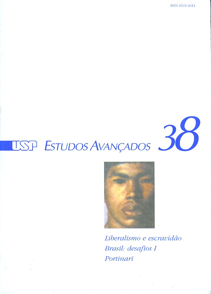 Capa Revista Estudos Avançados v14 n38