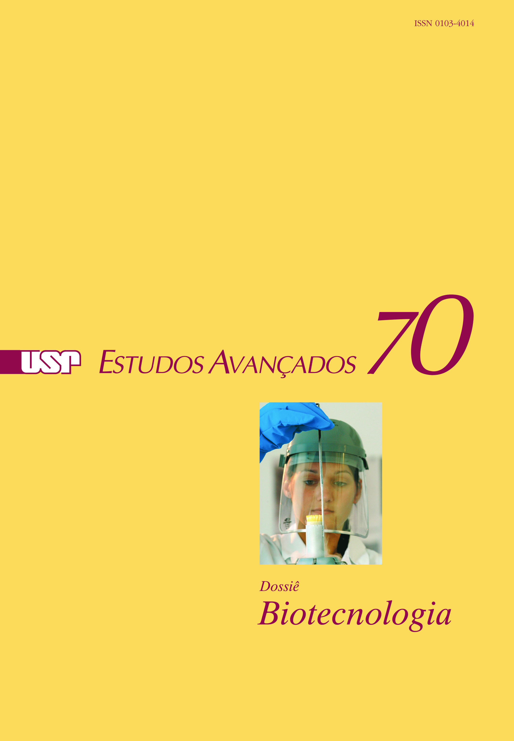 Capa Revista Estudos Avançados v24 n70