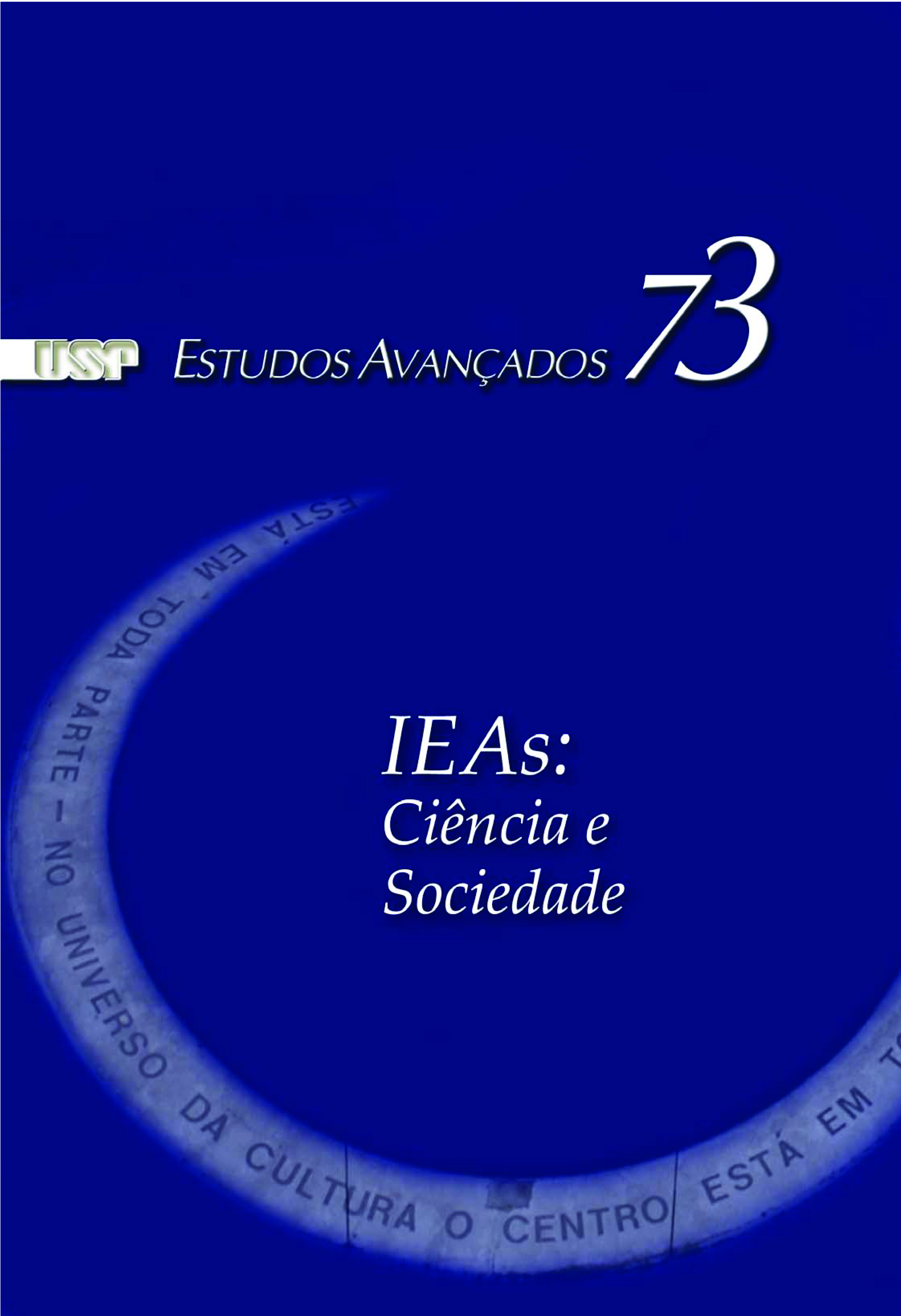 Capa Revista Estudos Avançados v25 n73 
