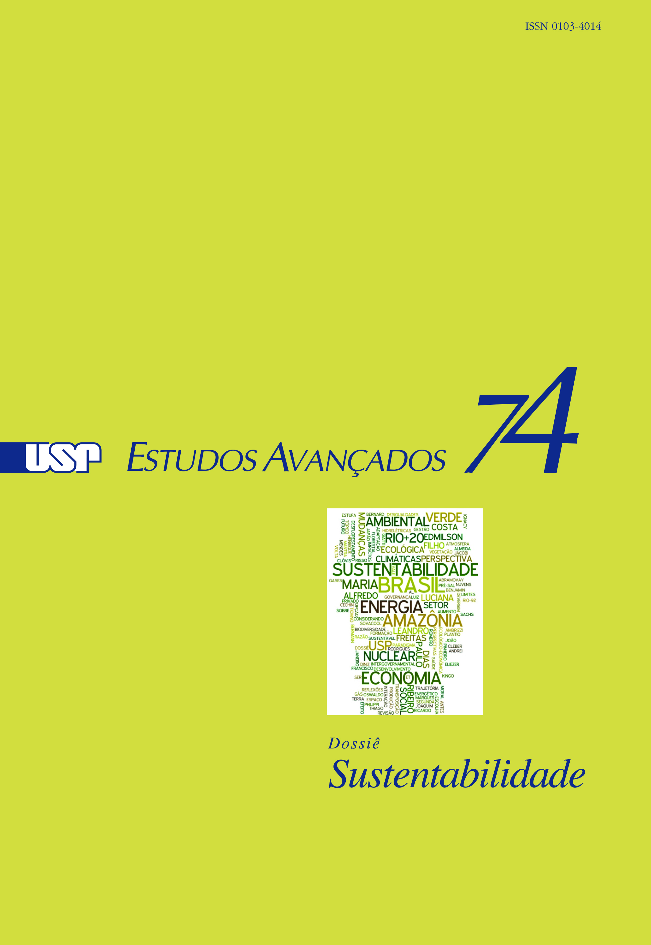 Capa Revista Estudos Avançados v26 n74