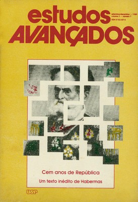 Capa Revista Estudos Avançados v3 n7