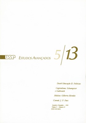 Capa Revista Estudos Avançados v5 n13 