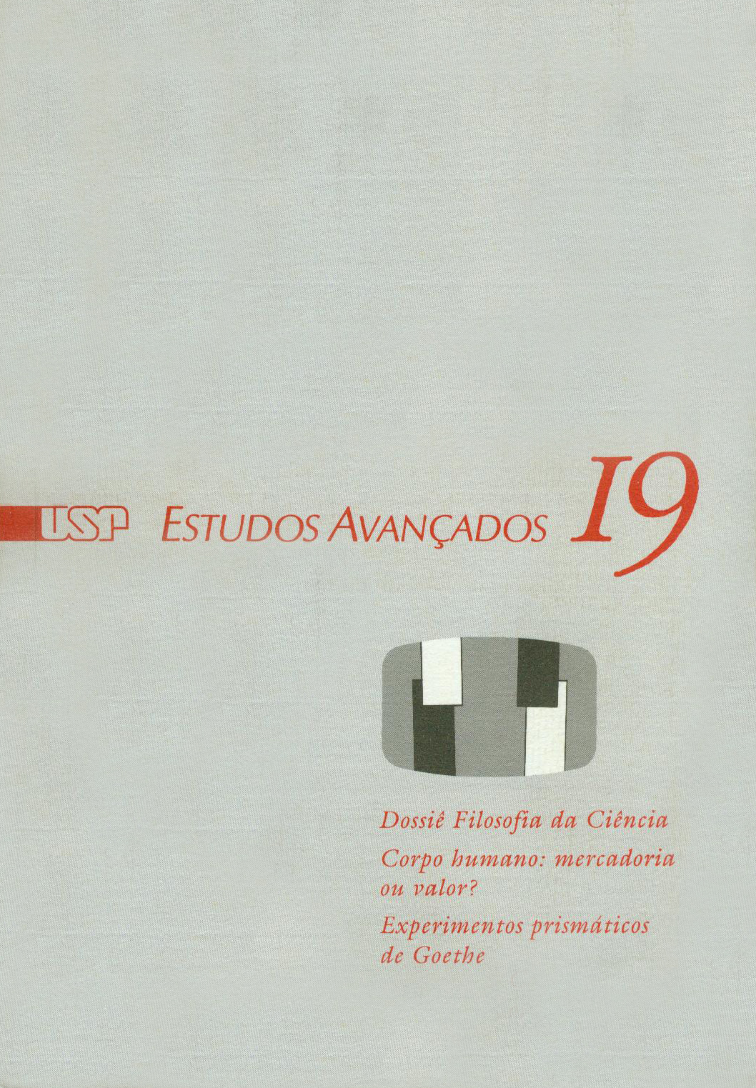 Capa Revista Estudos Avançados v7 n19 
