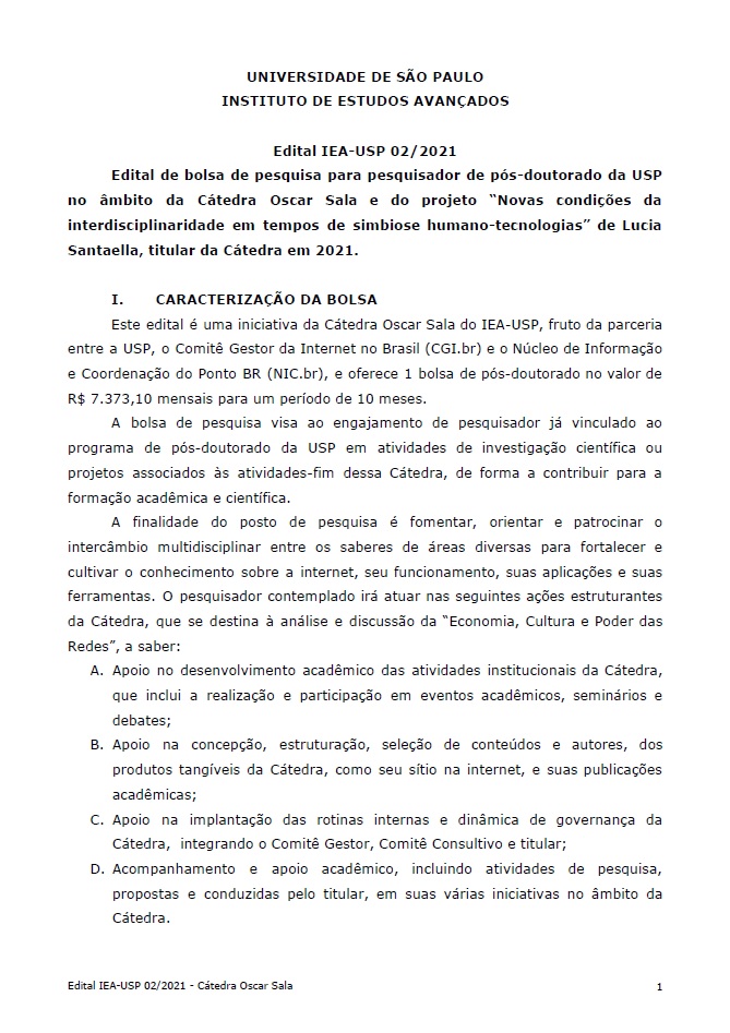 Edital IEA 02/2021 - PD
