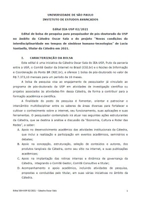 Edital IEA 02/2021 - PD
