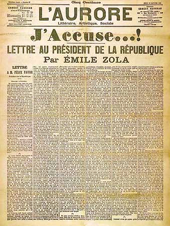 Carta "J'Accuse...!", de Émile Zola