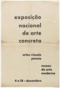 Cartaz da "1ª Exposição Nacional de Arte Concreta", 1956 Cartaz da "1ª Exposição Nacional de Arte Concreta", 1956