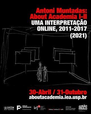Cartaz da exposição "About Academia"