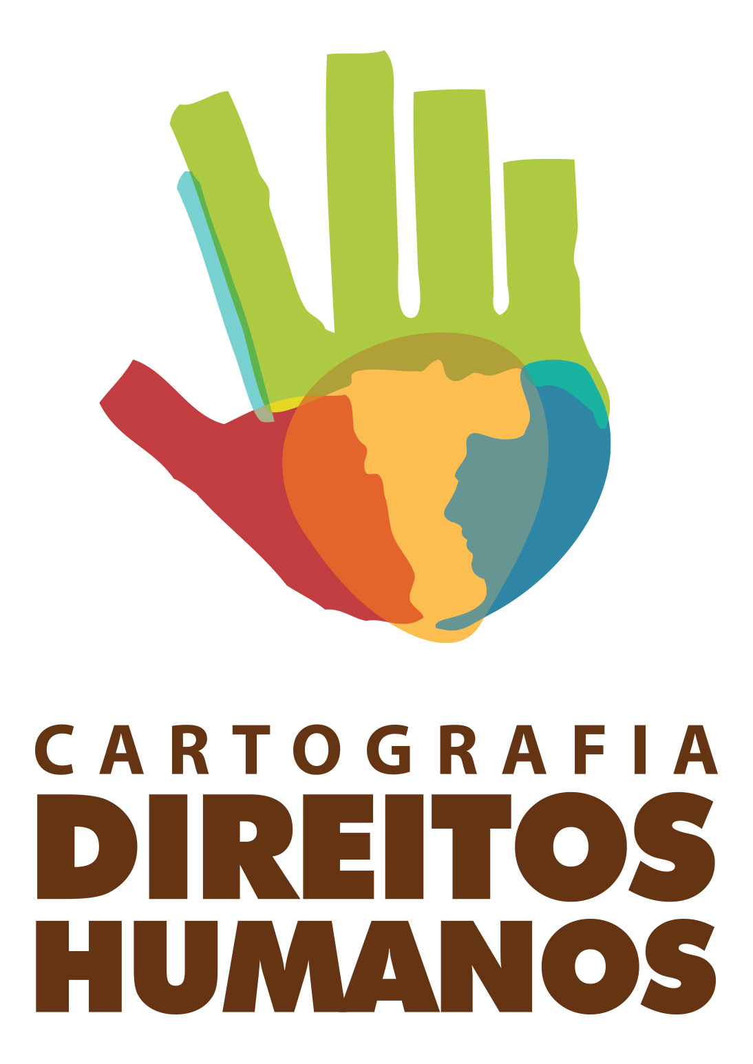 Cartografia dos Direitos Humanos em São Paulo - Logomarca Vertical