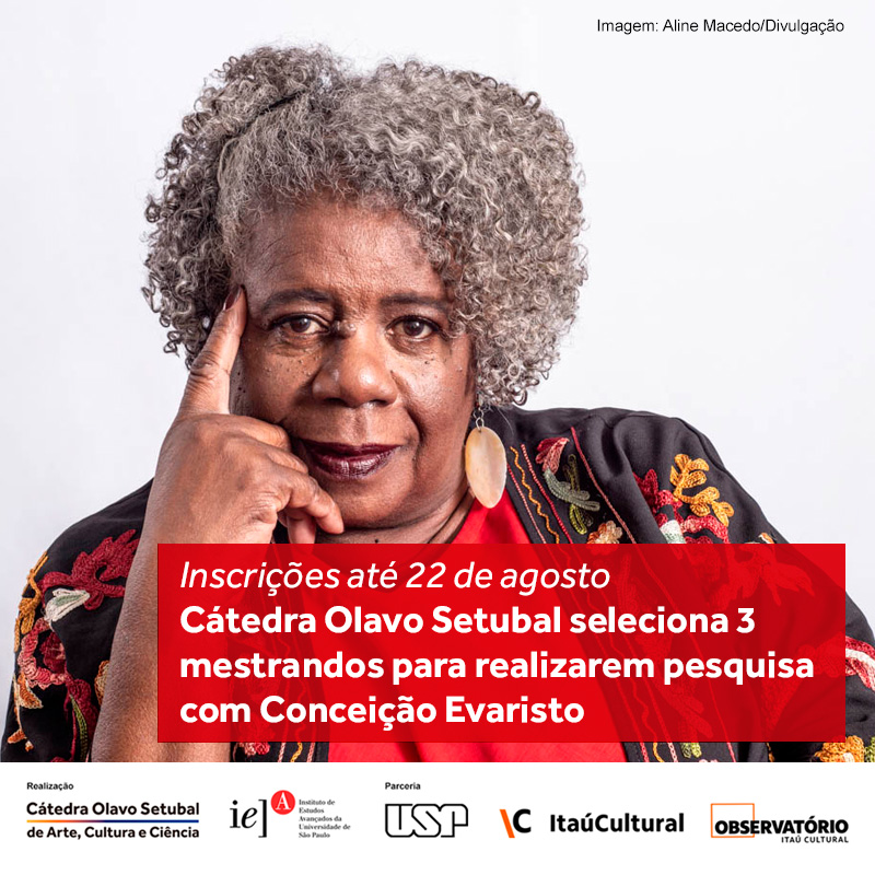 Cátedra Olavo Setubal seleciona 3 mestrandos para realizarem pesquisa com Conceição Evaristo