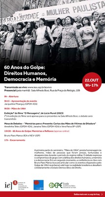 Convite - 60 Anos do Golpe
