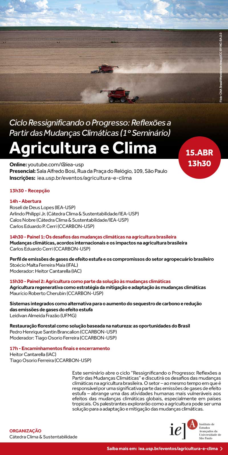 Convite Agricultura e Clima