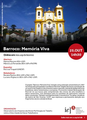 Convite "Barroco: Memória Viva"